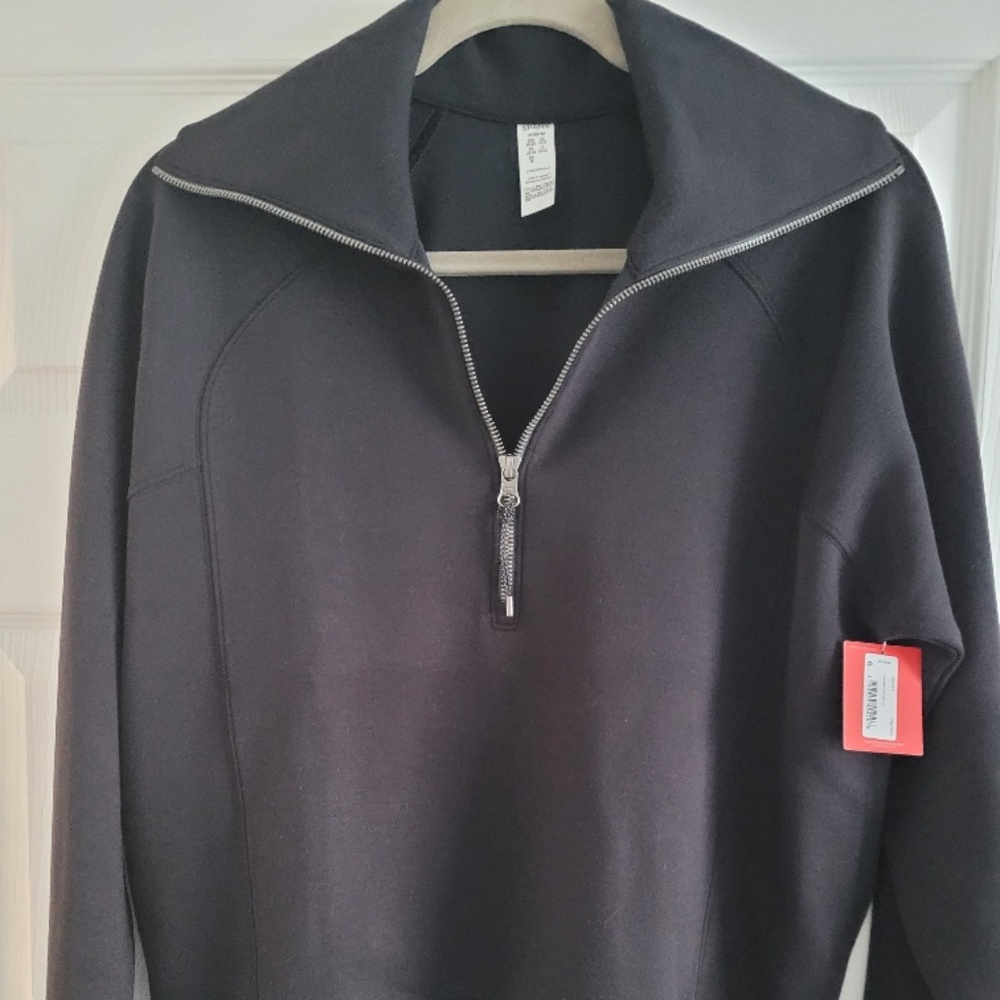 BNWT SPANX AirEssentials Half Zip Sweatshirt